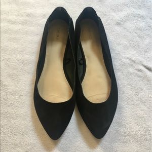 Black Suede Pointy flats